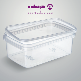 ظرف یکبار مصرف مایکرویوی ۱۲۰۰ سی‌سی آرین با عمق زیاد برای بسته‌بندی غذاهای آب‌دار