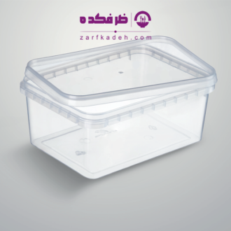 ظرف پلاستیکی یکبار مصرف ۸۰۰ سی‌سی مایکرویوی آرین با عمق زیاد