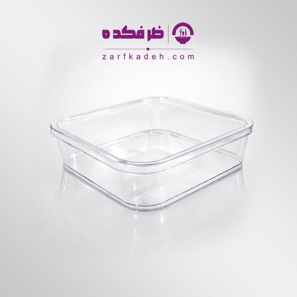 ظرف دسری یکبار مصرف رز 500 ظرف دسری یکبار مصرف رز ۵۰۰ سیسی درب دار شفاف