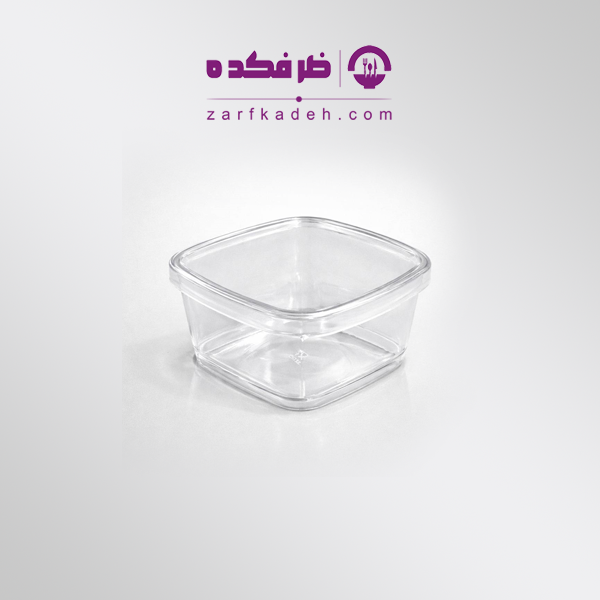 ظرف دسری یکبار مصرف رز 35 نمای ظرف کوچک دسری یکبار مصرف رز مدل 35cc