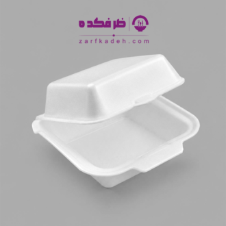 ظرف یکبار مصرف فوم همبرگری کاسپین