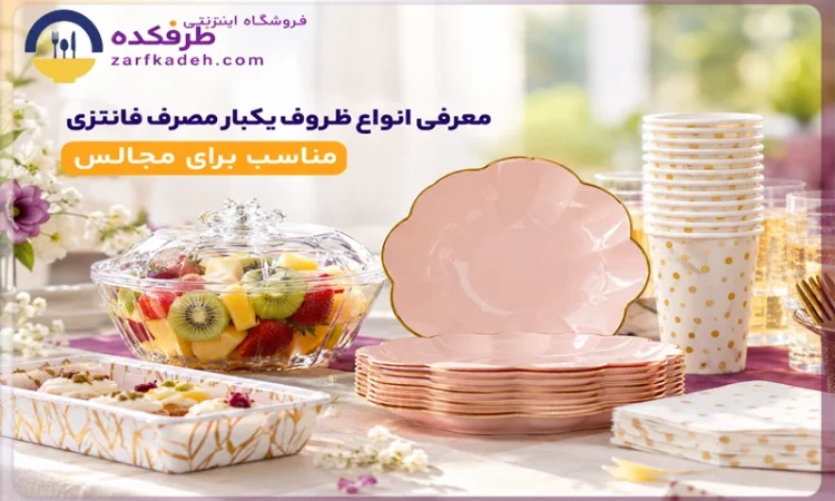 معرفی انواع ظروف یکبار مصرف فانتزی مناسب برای مجالس
